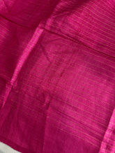 Tussar Saree with Watercolor Effect and Check Pattern |  HS665