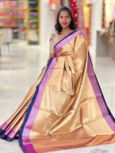 Contrast Border Detailed Zari Woven Tissue Saree | NN210