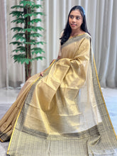 Thread Weaving Pattern Tissue Saree | HT130