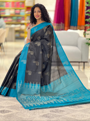 Geometrical Weaving Soft Silk Saree | TT203