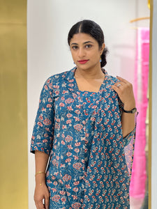 Floral Printed Pure Cotton Kurta Set | GHB137