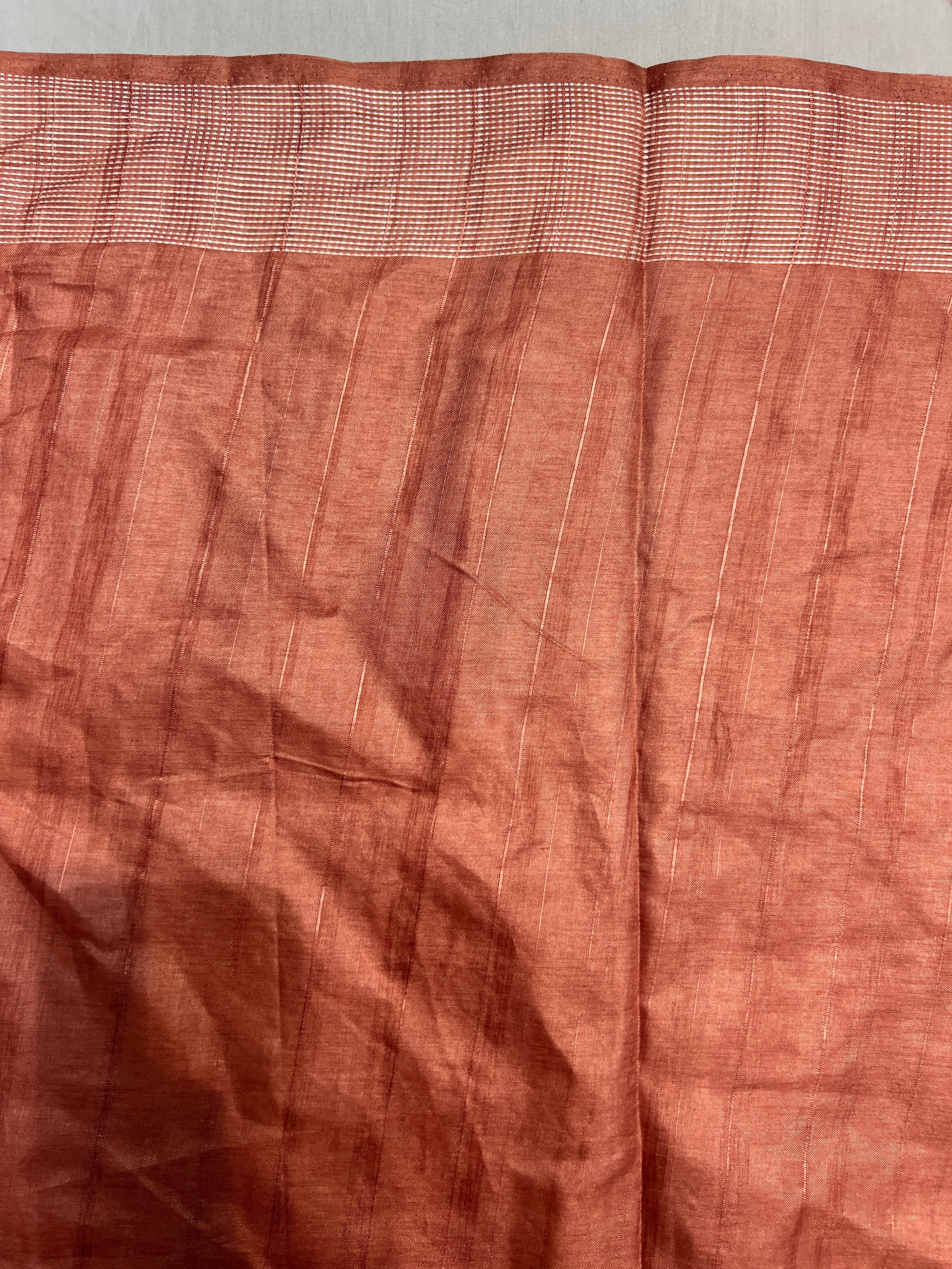 Embroidery Detailed Semi Tussar Saree | SUN724
