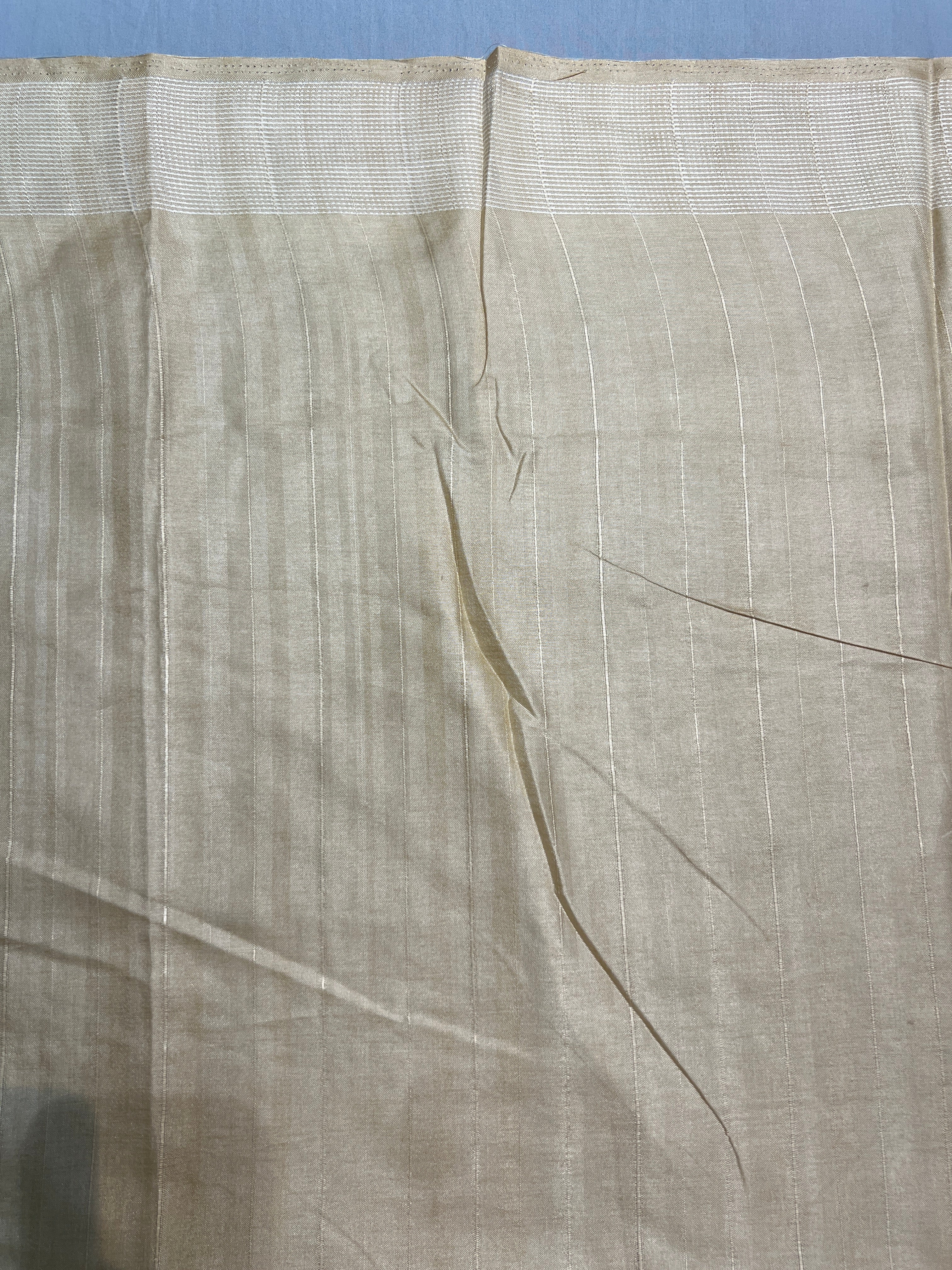 Leaf Patterned Embroidery Detailed Semi Tussar Saree | SUN700