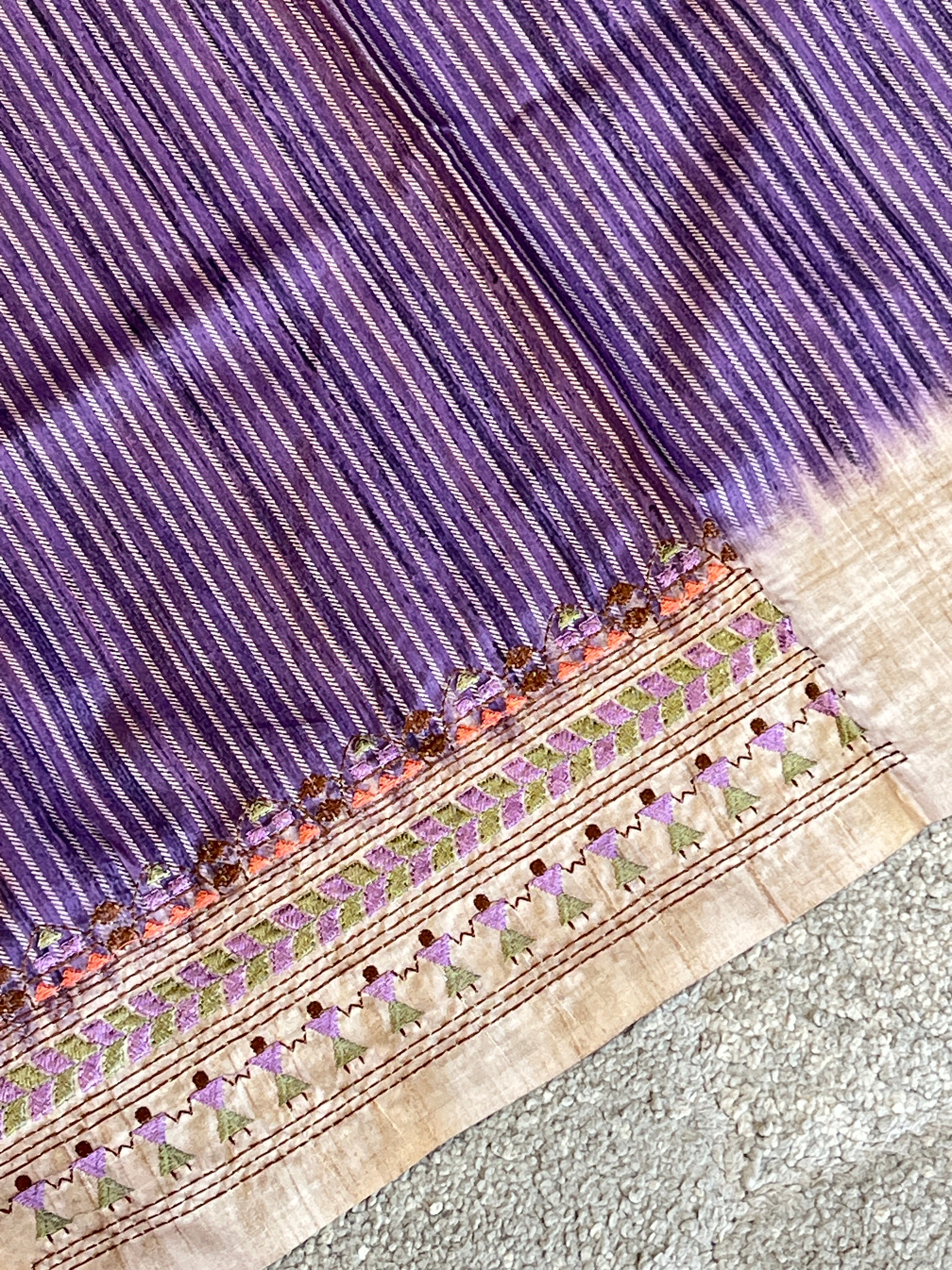 Warli Inspired Semi Tussar Saree | GAR129