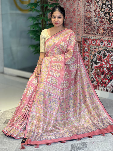 Digital Printed Semi Tussar Saree | SSN197