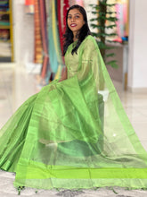 Solid Patterned Tissue Saree | CHA120