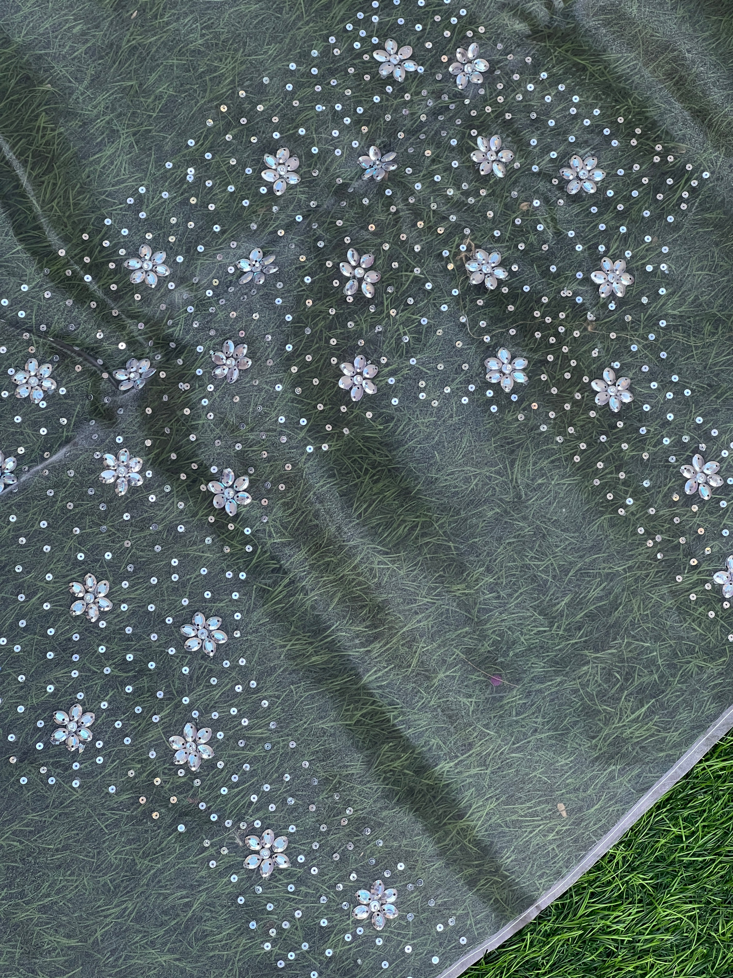 Embroidered Organza Saree | ISP110