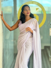 Shimmer Crushed Organza Saree | SBP304
