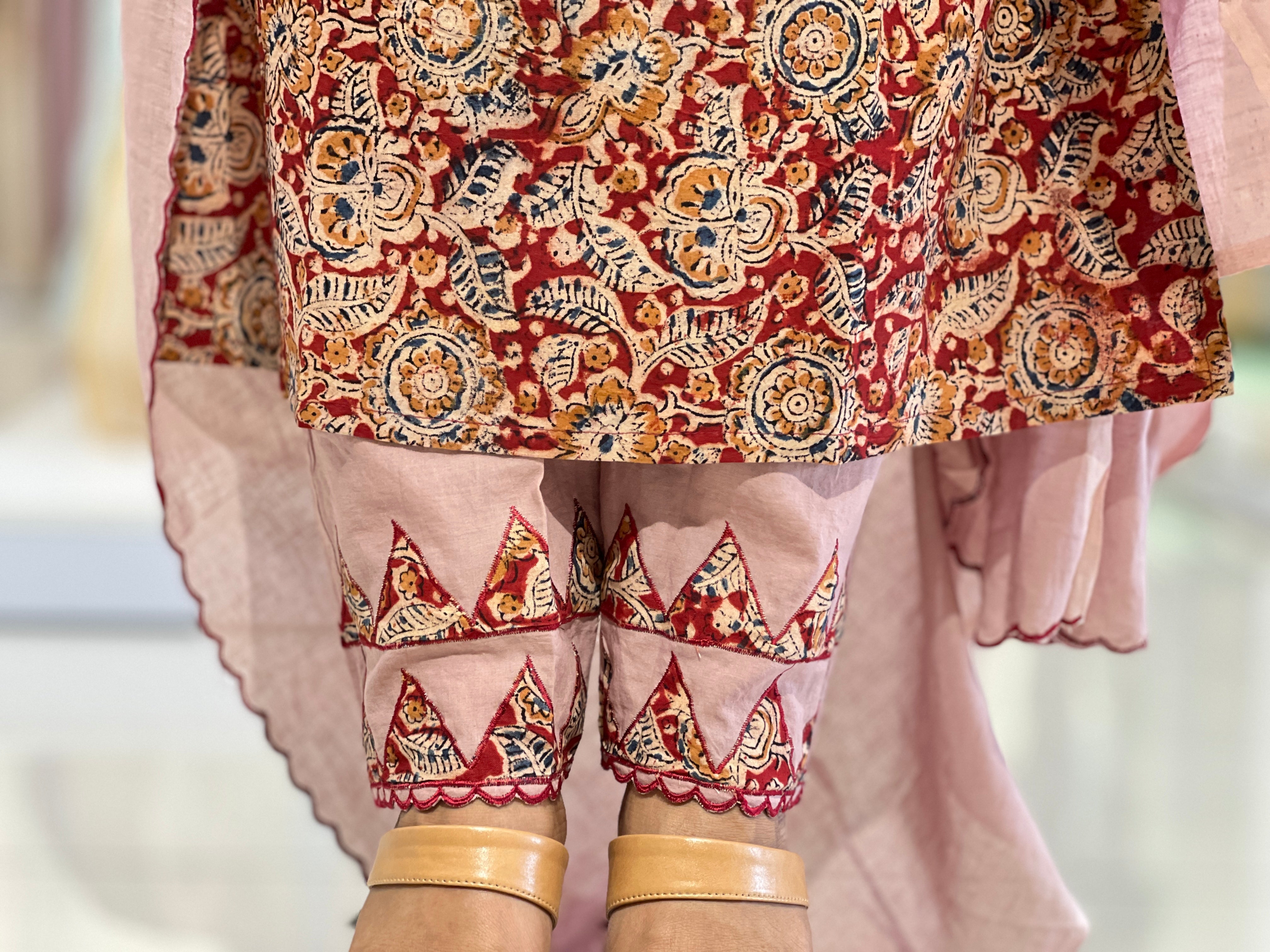 Bagru Printed Cotton Kurta Set | OS394