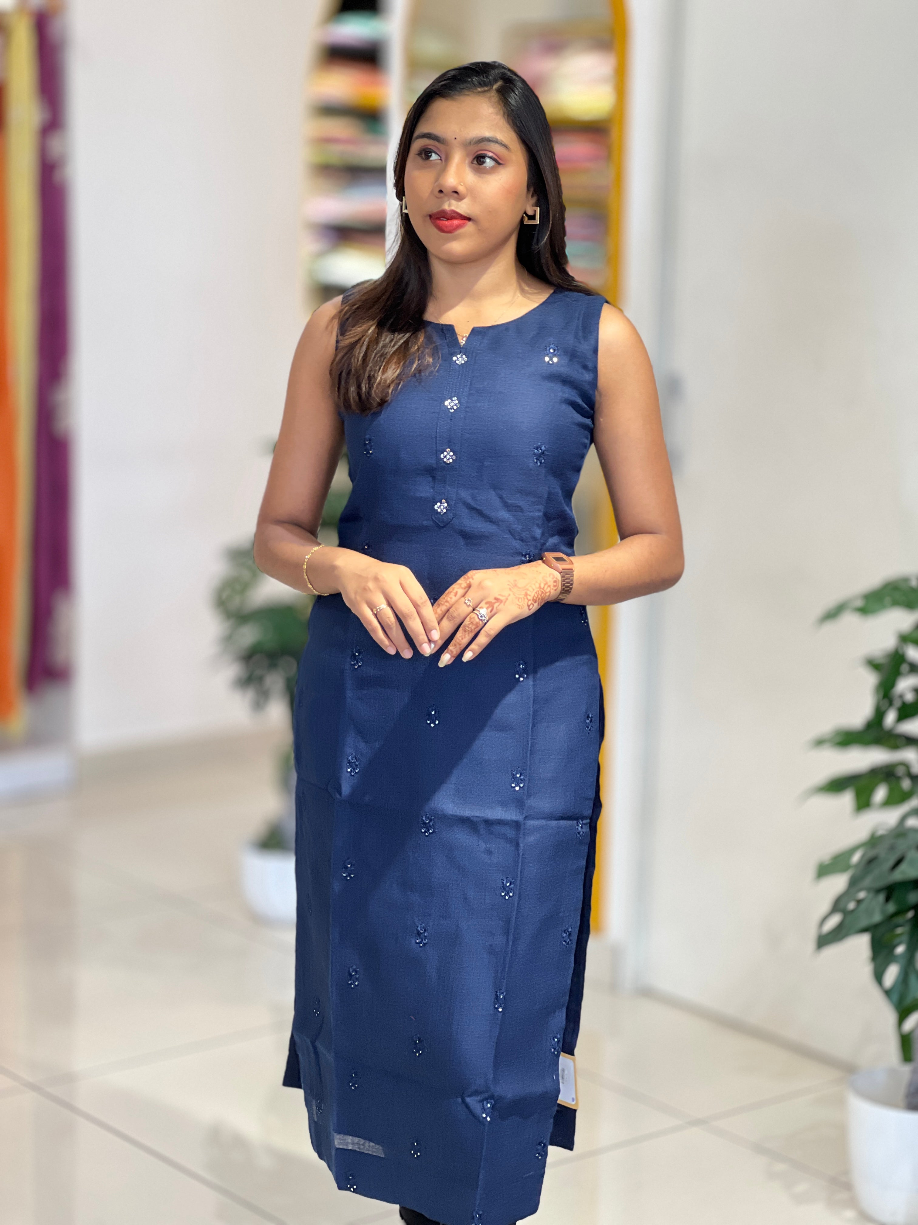 Buta Detailed Linen cotton Kurta |NAI210