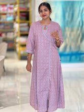 Printed Semi Silk Kurta | GHB132