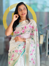 Floral Digital Printed Silky Kota Saree | HT198
