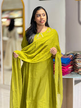 Embroidery With Sequence Highlighted Cotton Kurta Set | KIA129