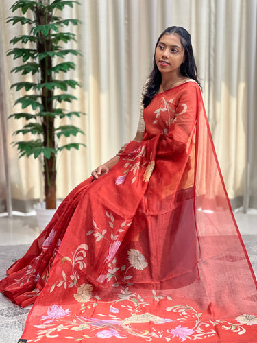 Floral Digitlal Printed Super Net Kota Saree | RGD683