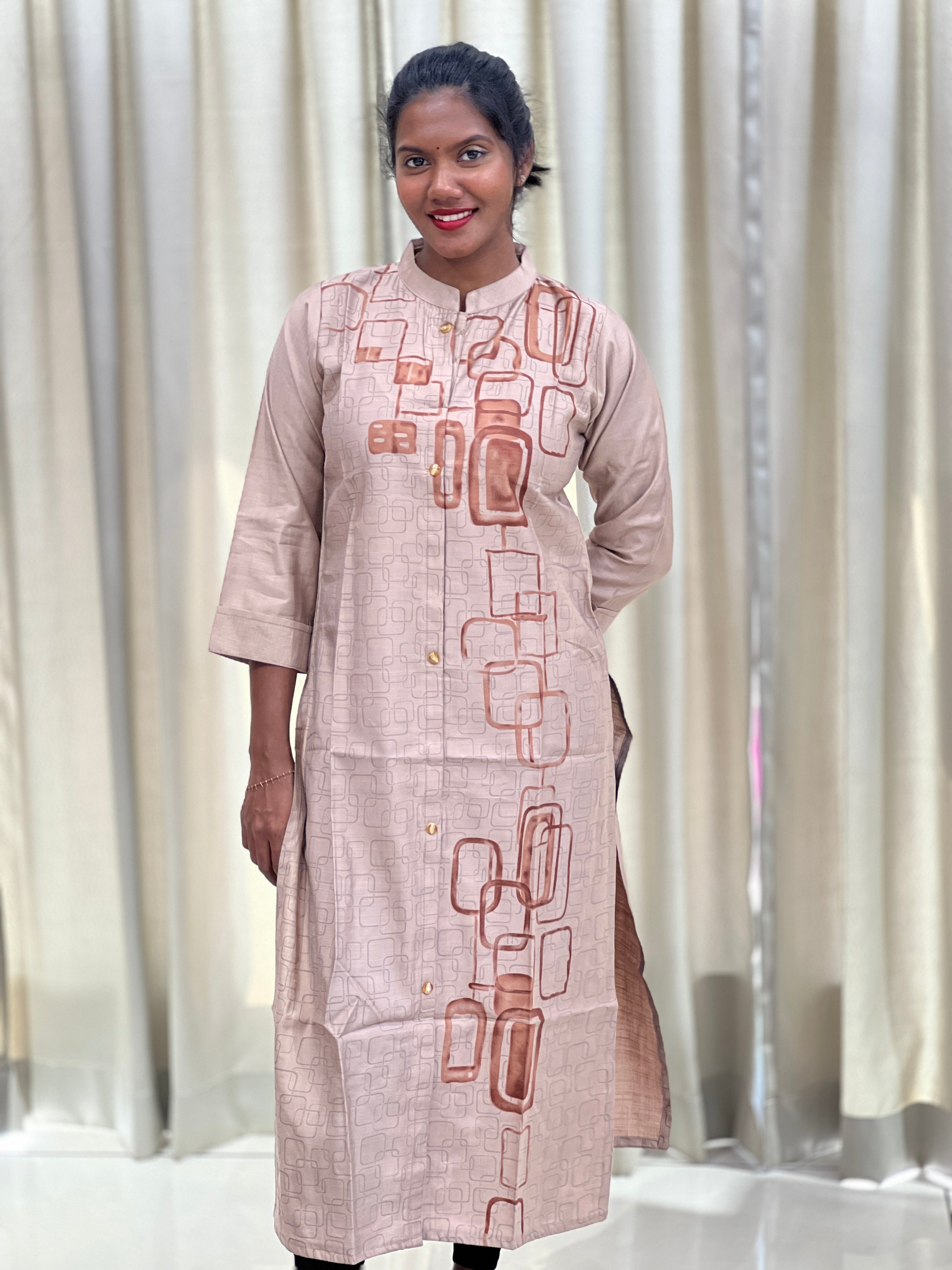 Digital Printed Rayon Silk Kurta | YAS155