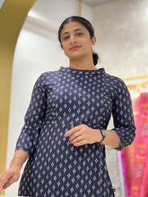 Printed Semi Silk Kurta | GHB134