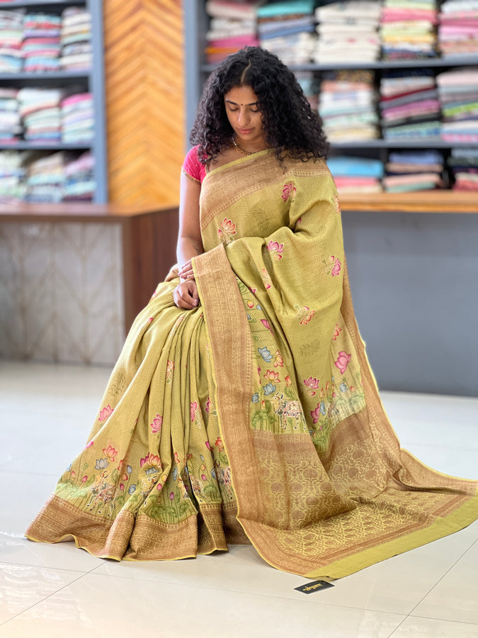 Banarasi Pattern Tussur Saree | RGD135