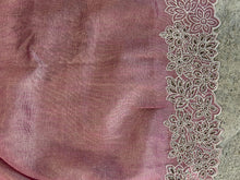 Stone Sticking & Work Cut-Work Detailed Organza Saree | SBP446