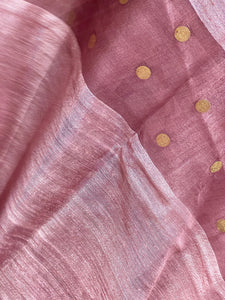 Coin Weaving Patterned Matka Tussar Saree | RGD674