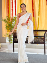 Kesiya Weaving Pattern Bhagalpuri Linen Saree | NHH506