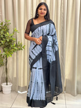 Shibori Tie & Dye Pattern Mul Cotton Saree | RP709