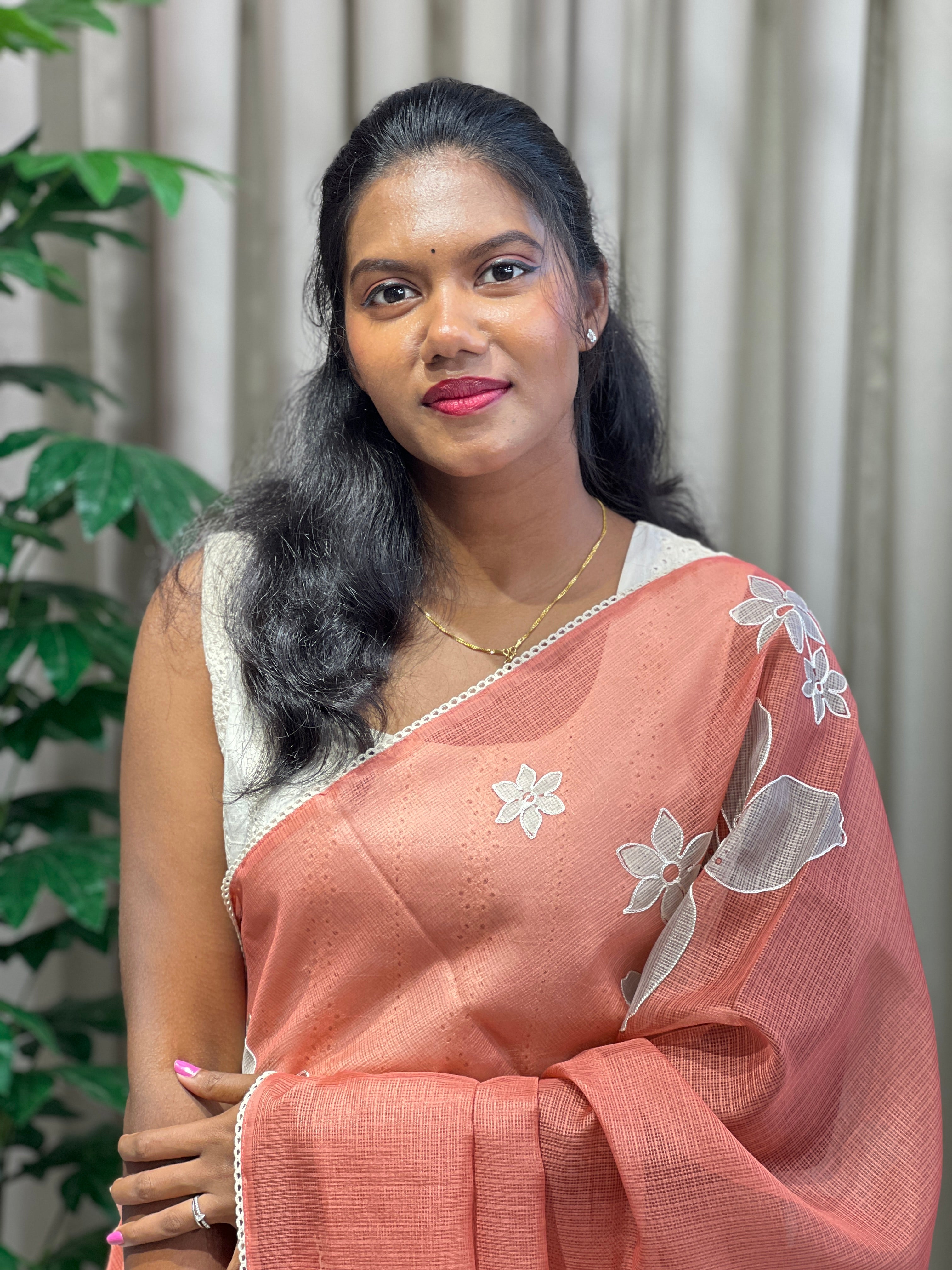 Floral Digital Printed Silky Kota Saree | PKS127