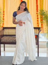 Kesiya Weaving Pattern Bhagalpuri Linen Saree | NHH503
