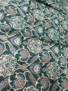 Green Color Stripe Pattern Tussar Saree | RGD124