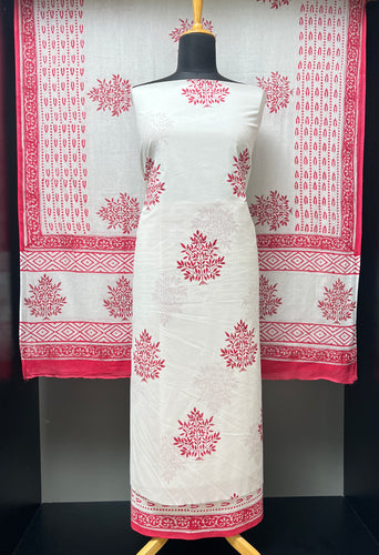 Block Printed Cotton Salwar Set | JKL562