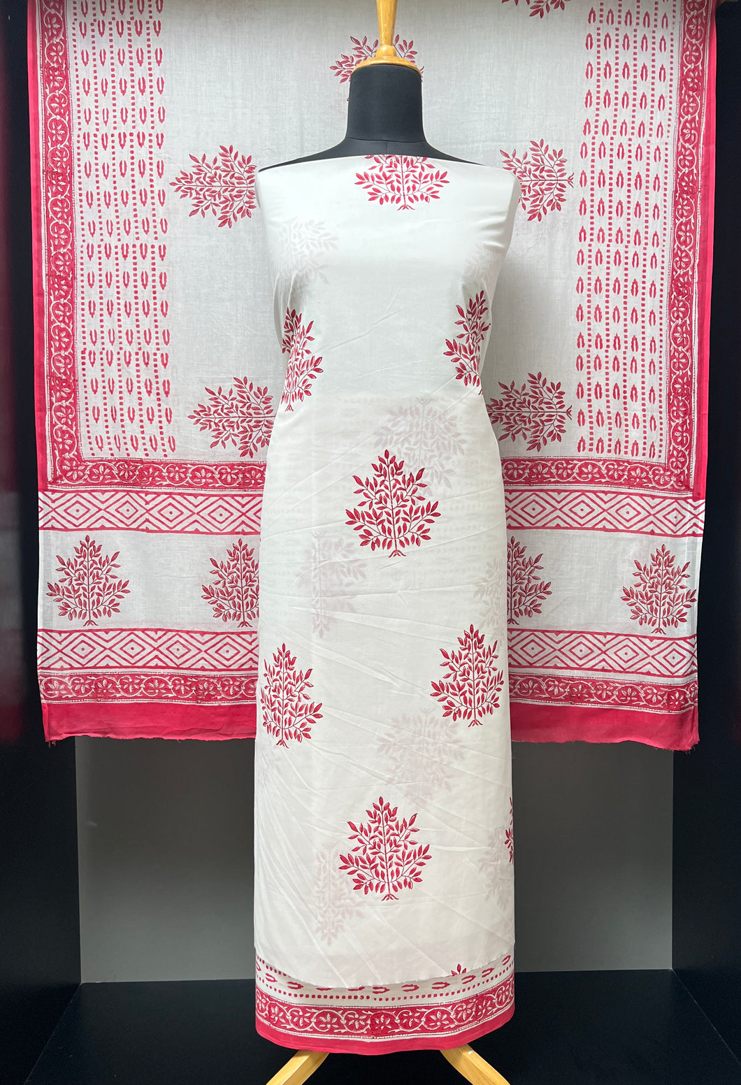 Block Printed Cotton Salwar Set | JKL562