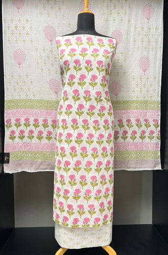 Block Printed Cotton Salwar Set | JKL564