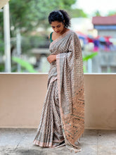 Printed Design  Embroidery Pallu Semi Silk | KSD103