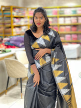 Temple Weaving Pattern Semi Silk Saree |  HT106