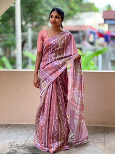 Printed Design Semi Silk Saree | GMS139