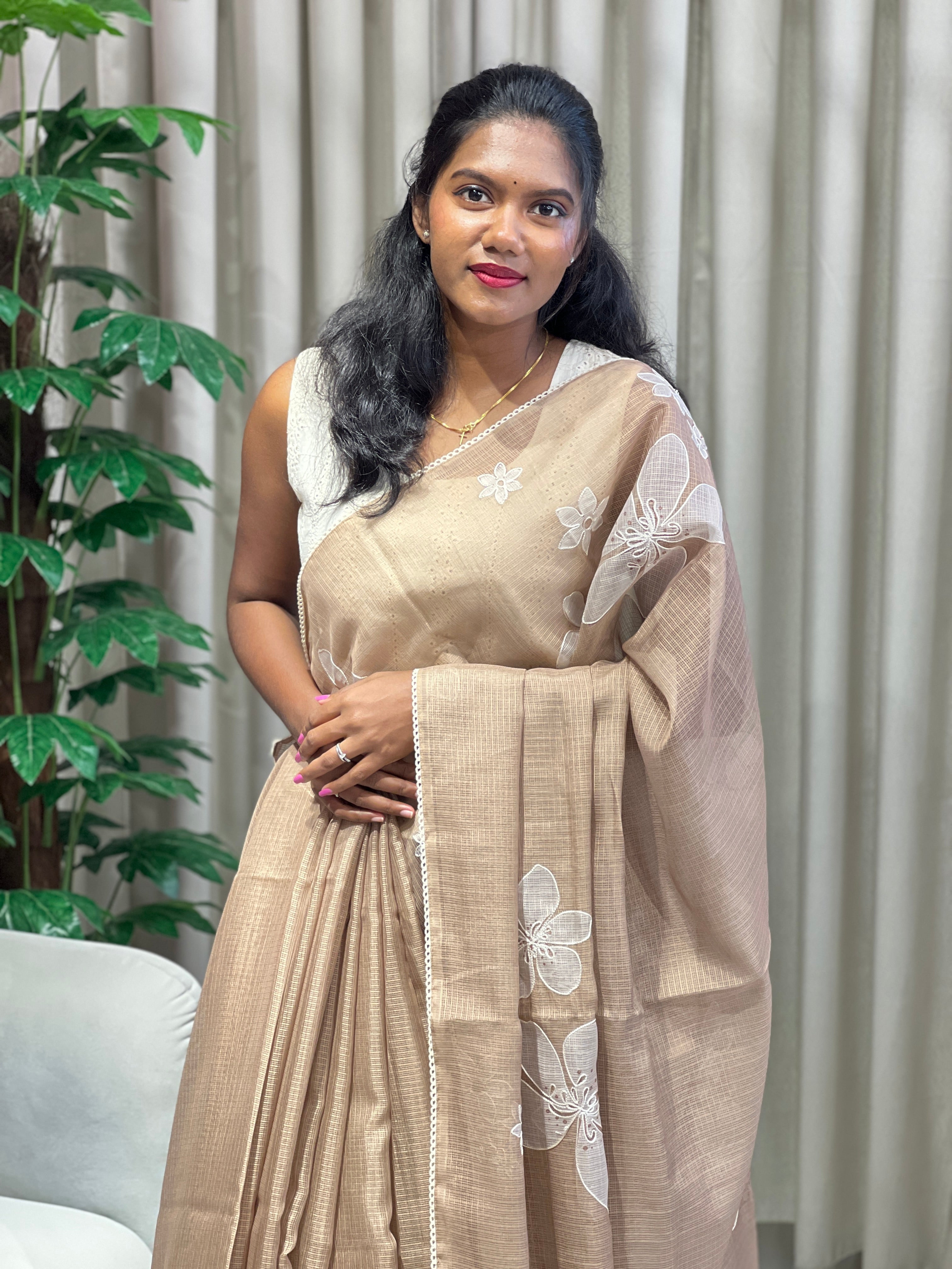 Floral Digital Printed Silky Kota Saree | PKS126