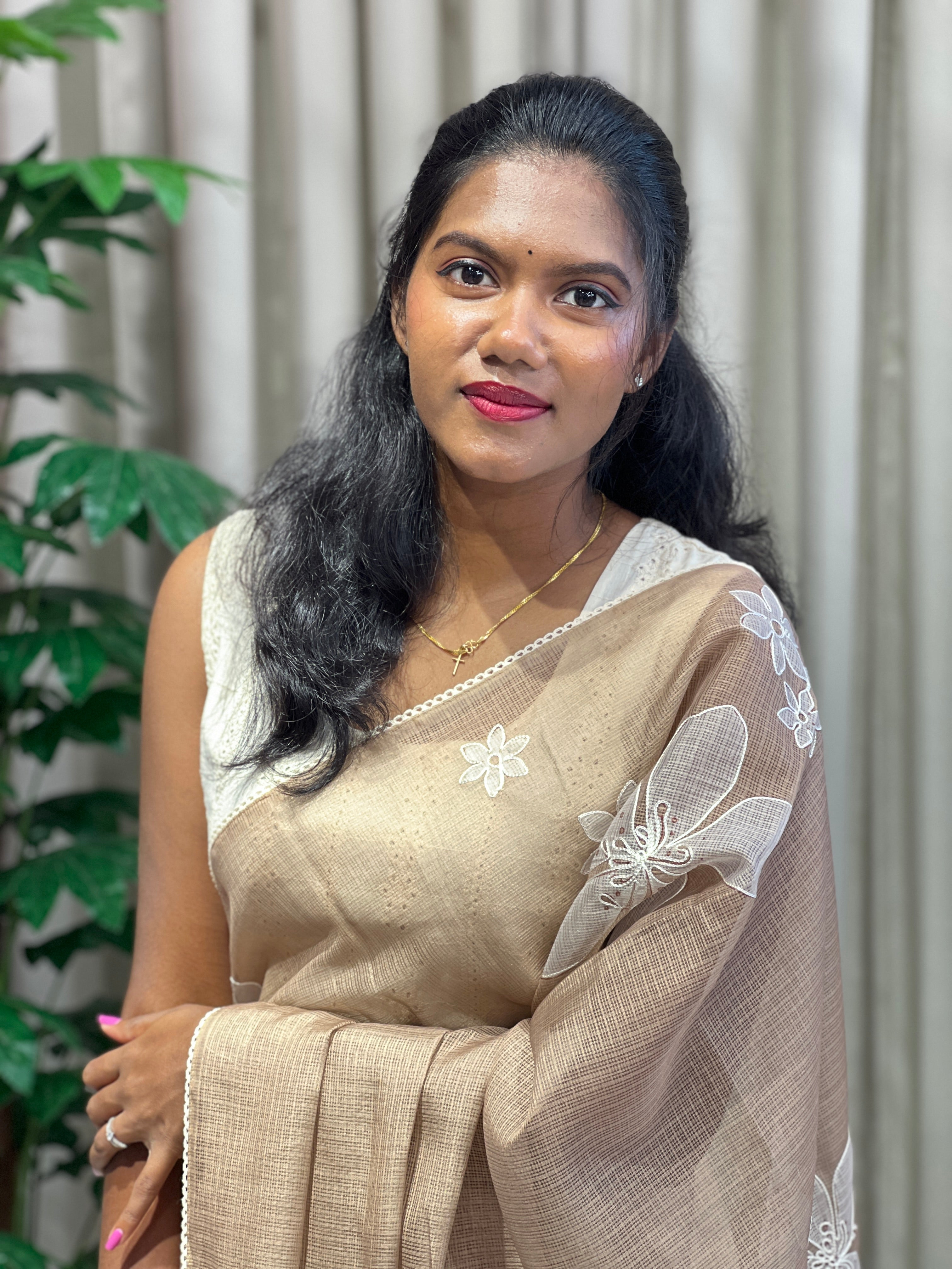 Floral Digital Printed Silky Kota Saree | PKS126