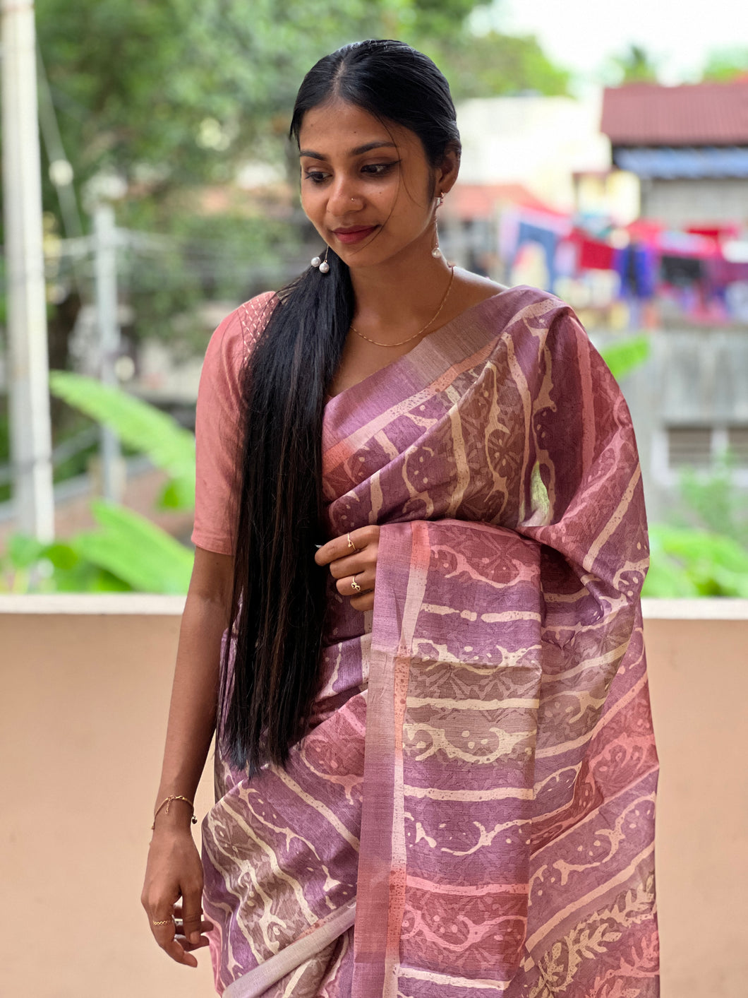 Printed Design Semi Silk Saree | GMS139