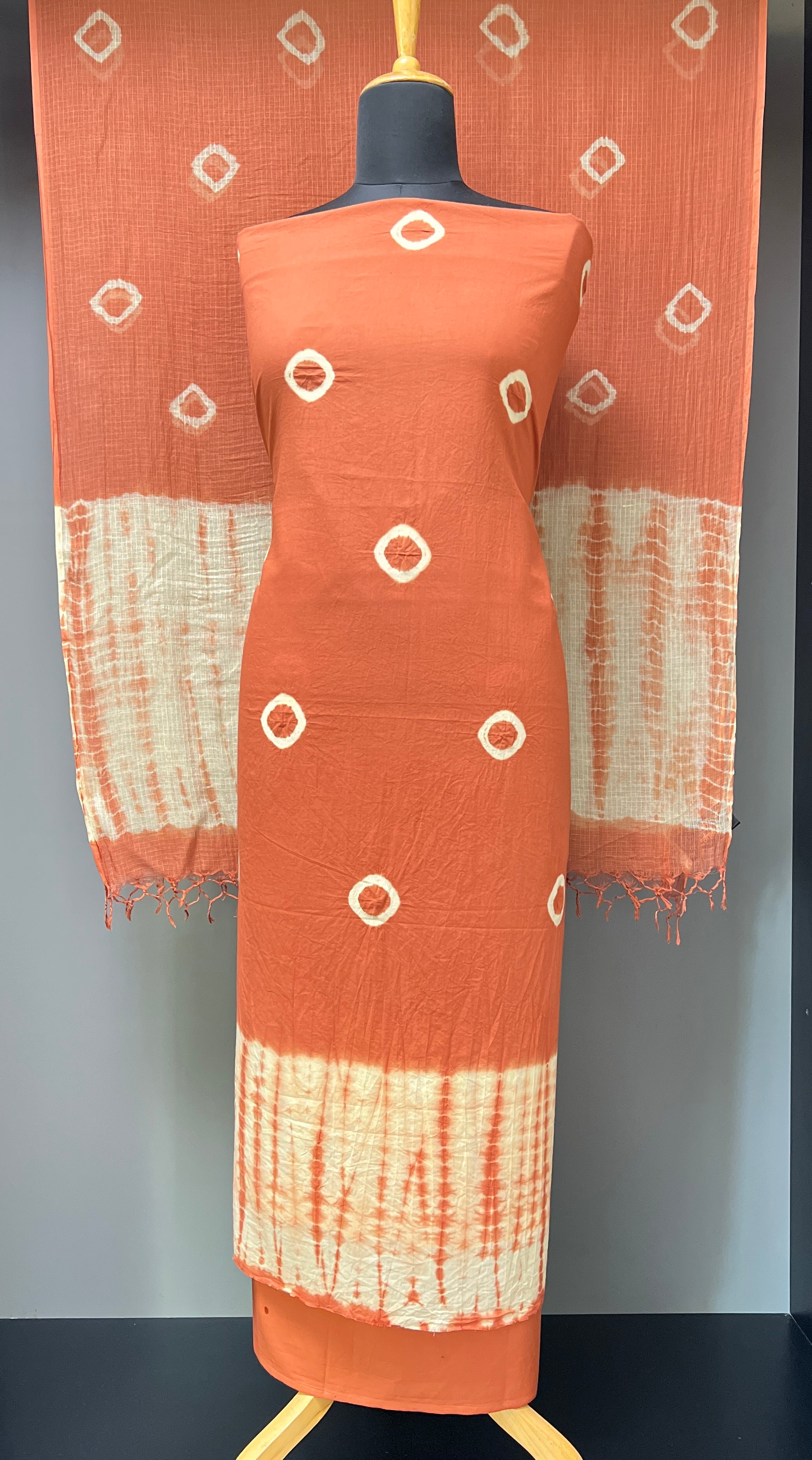 Tie & Dye Patterned Cotton Salwar Set |  JKL556