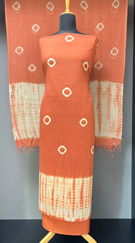Tie & Dye Patterned Cotton Salwar Set |  JKL556