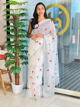 Floral Machine Embroidered Silky Kota Saree | NHH517