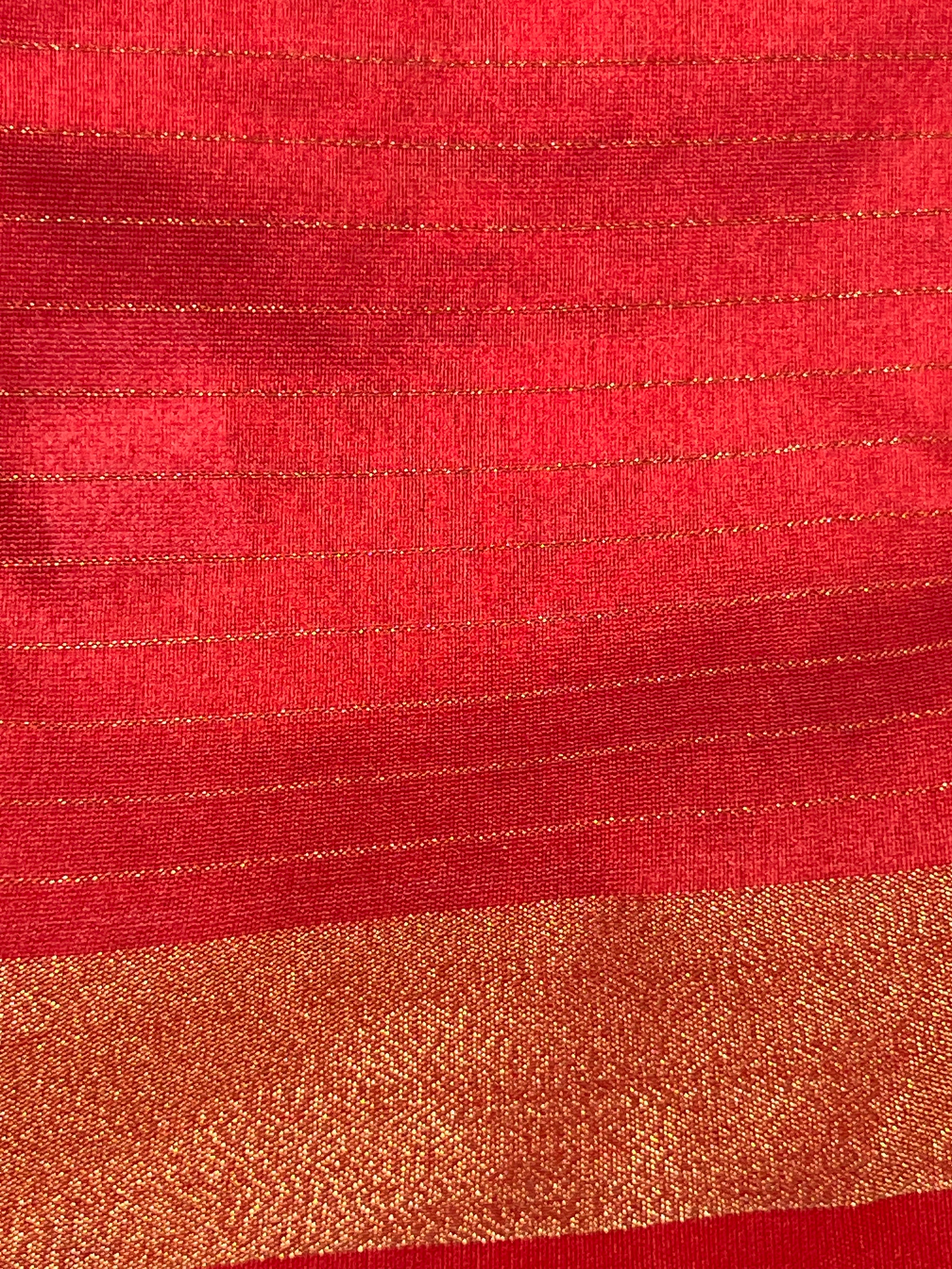 Zari Check Pattern  Bhagalpuri Linen Saree | SRE104