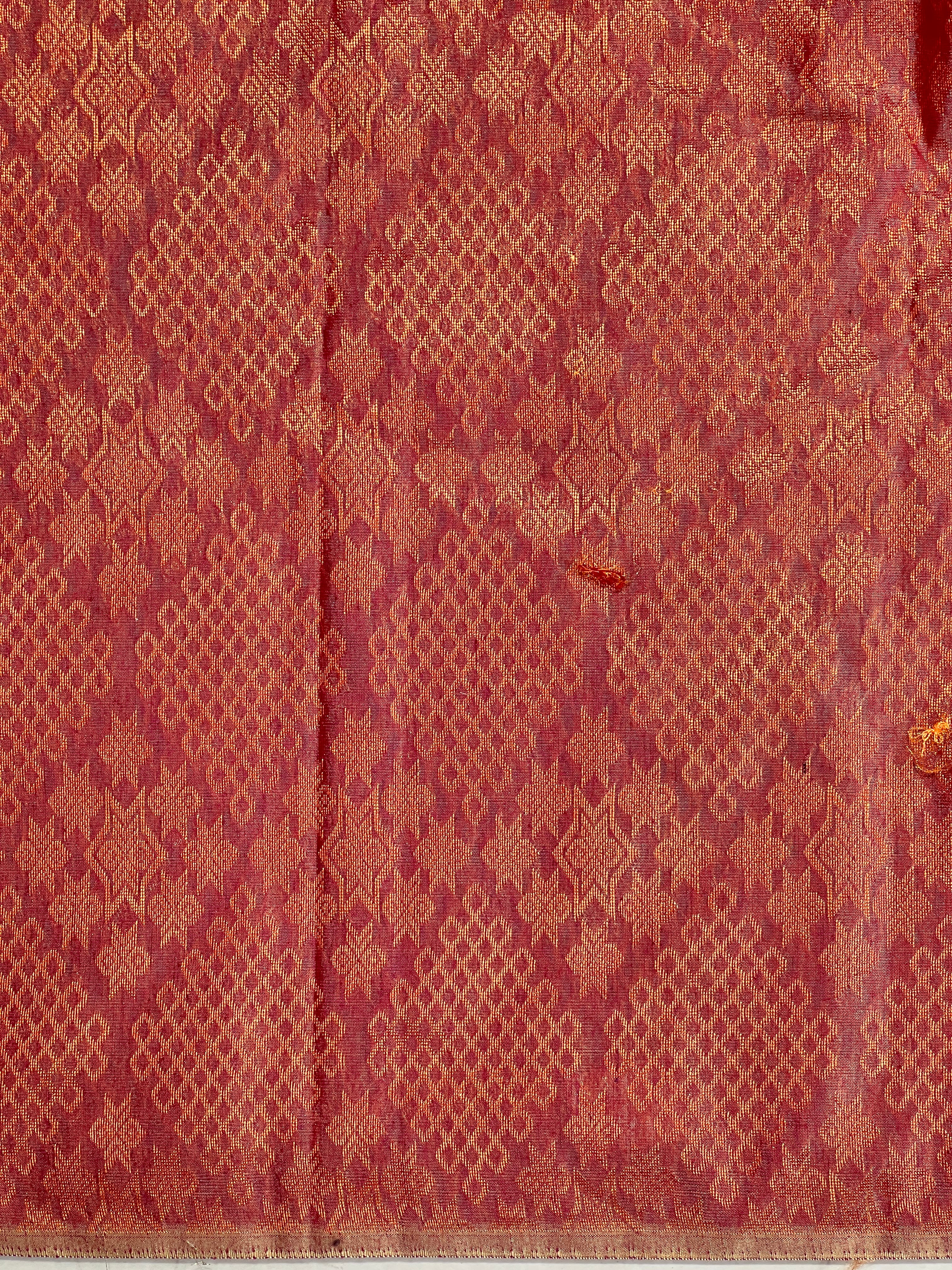 Copper Zari Butta Weaved Semi Silk Saree | KRK437