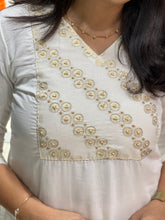 Embroidery With Sugar Beads Detailed Chanderi Silk Kurta Material | DN767