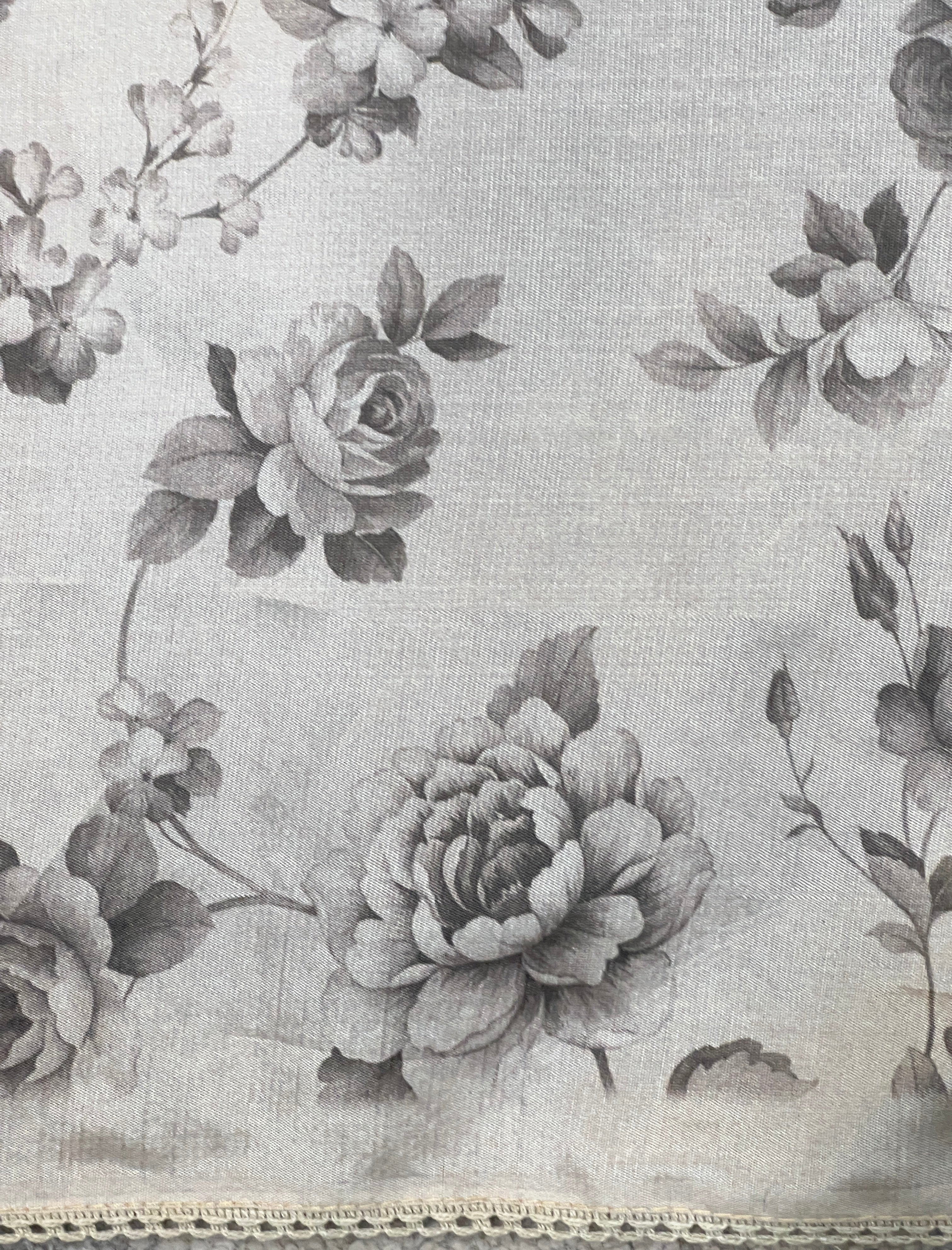 Floral Applique Detailed Tissue Organza Saree | PKS137