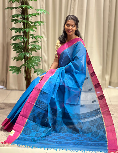 Thread Woven Butta Detailed Cotton Saree | SRK122