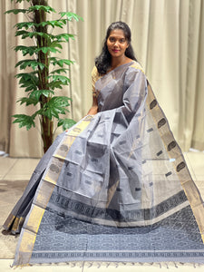 Thread Woven Butta Detailed Cotton Saree | SRK117