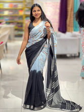 Hand Embroidery Linen Finish Saree | RP551