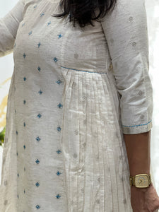 Banarasi Butta With Embroidery Detailed Chanderi Silk Kurta Material | DN759
