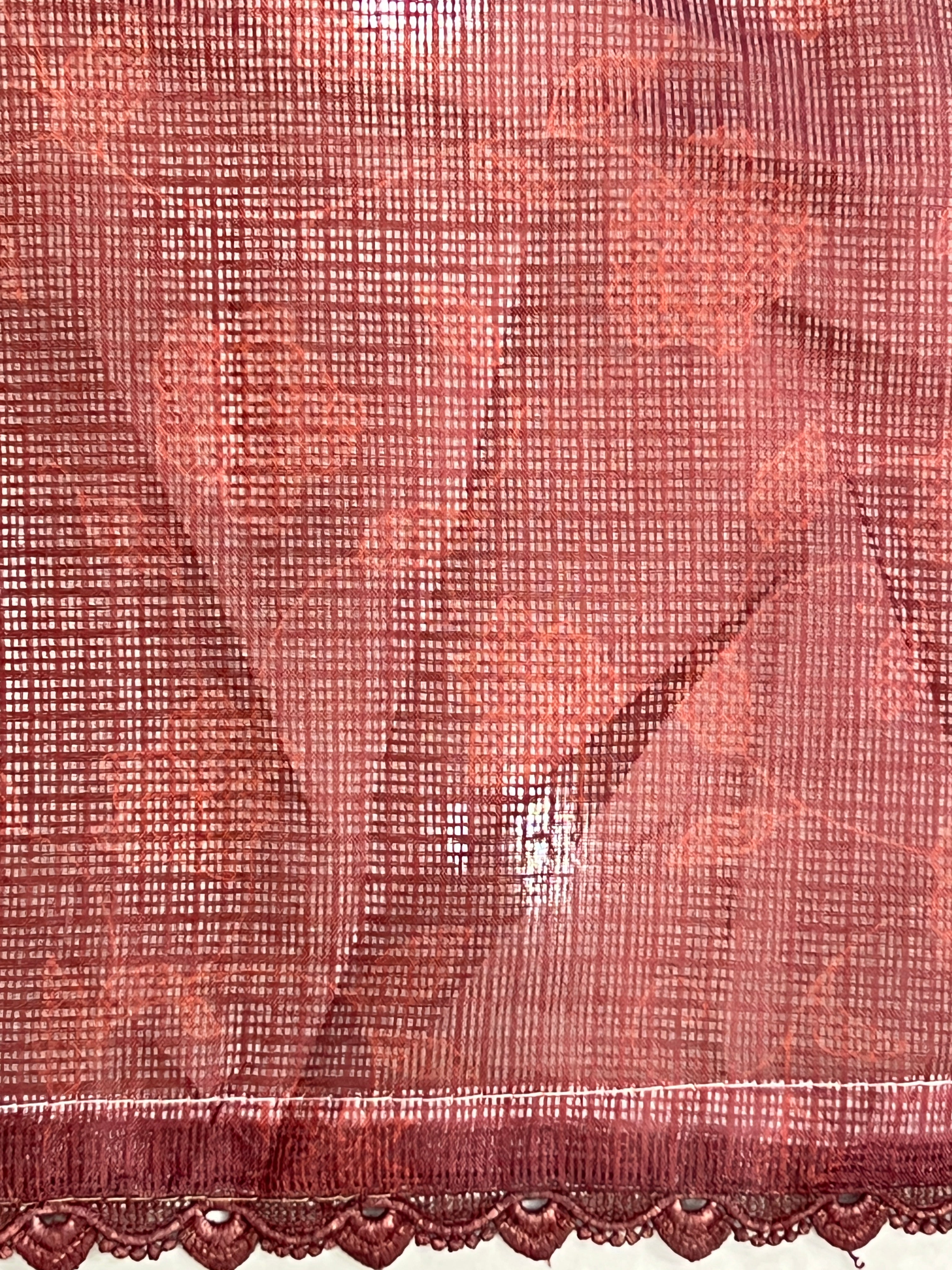 Floral Jaal Embroidery Detailed Kota Saree | HT311