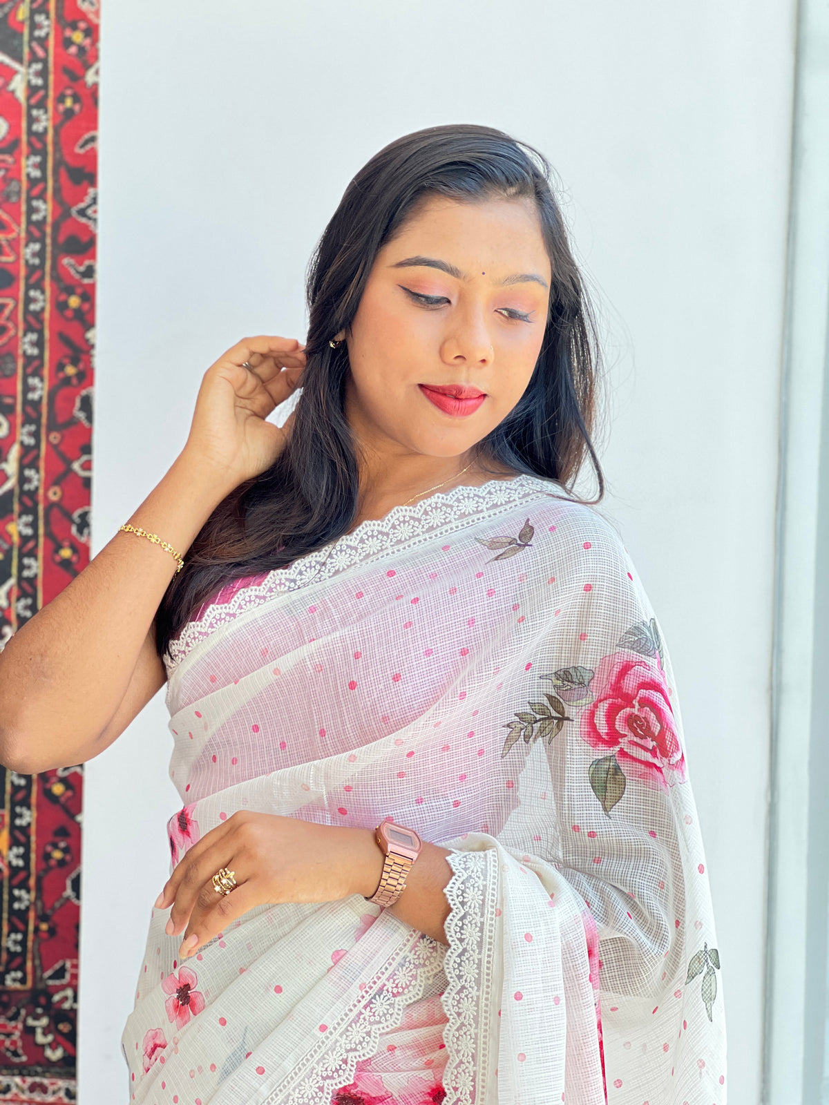 Digital Printed Silky Kota Saree | MR557